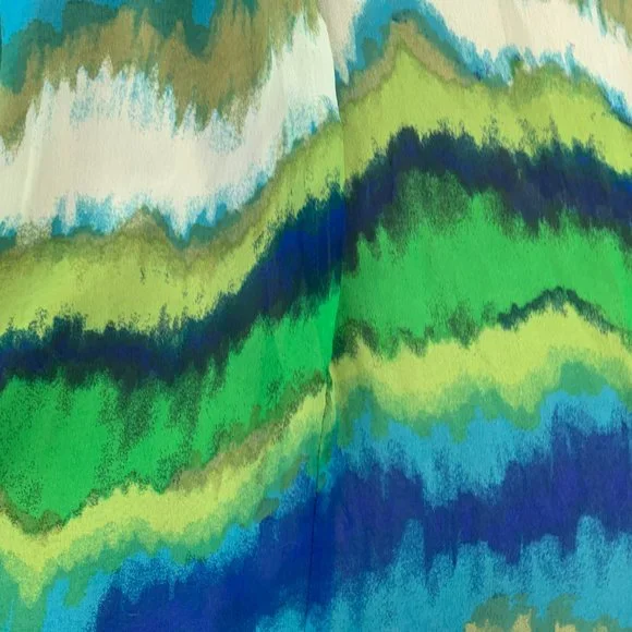 Accidentally In Love Cute Sundress Small Blue Green Scoop Neck Sleeveless Dress - Picture 11 of 13